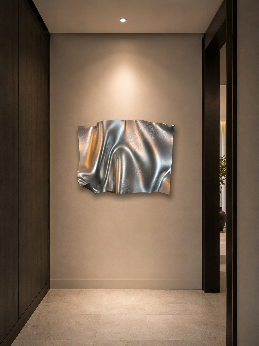 Mirror Chrome 3D Wall Sculpture