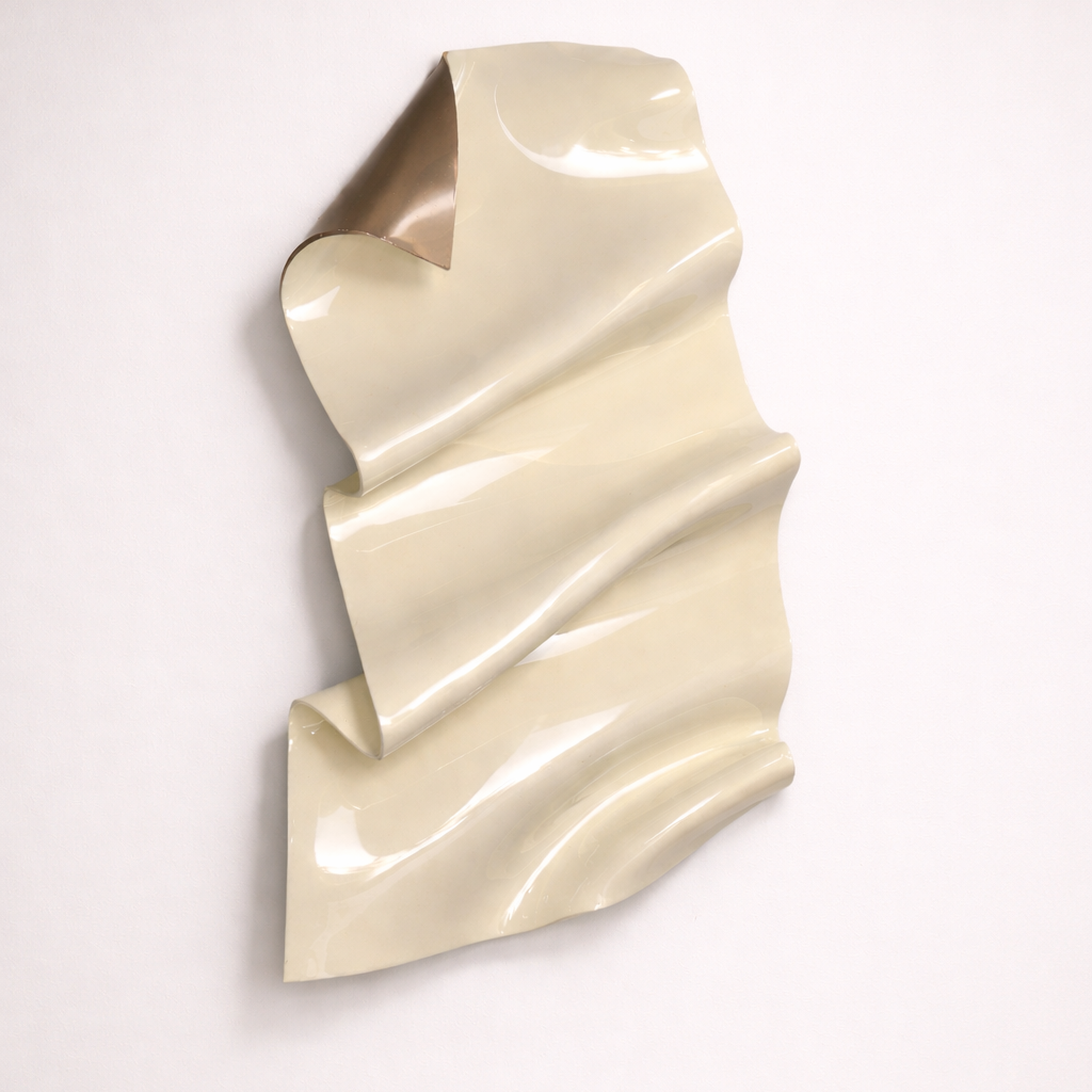 Golden Crème 3D Wall Sculpture