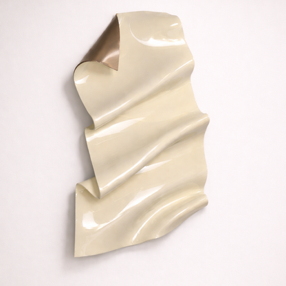 Golden Crème 3D Wall Sculpture