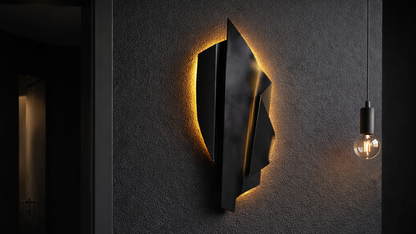 Noir Geometric 3D Wall Sculpture