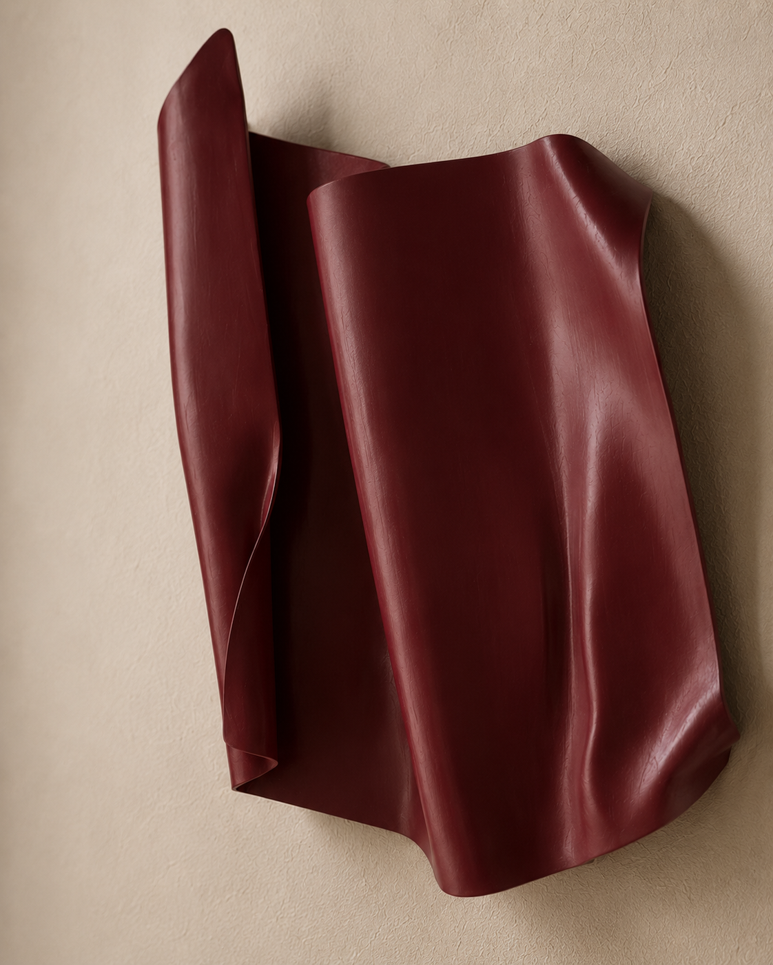 Burgundy Aura Wall Sculpture