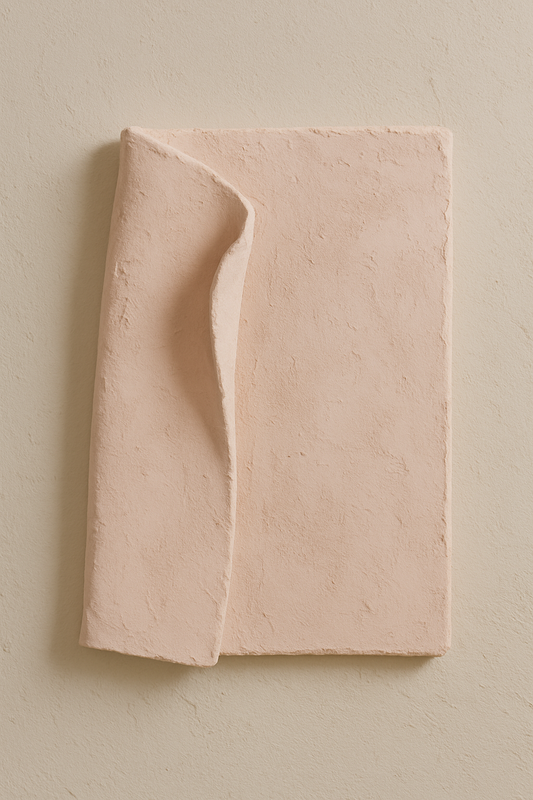Fold Pastel Pink 3D Wall Sculpture