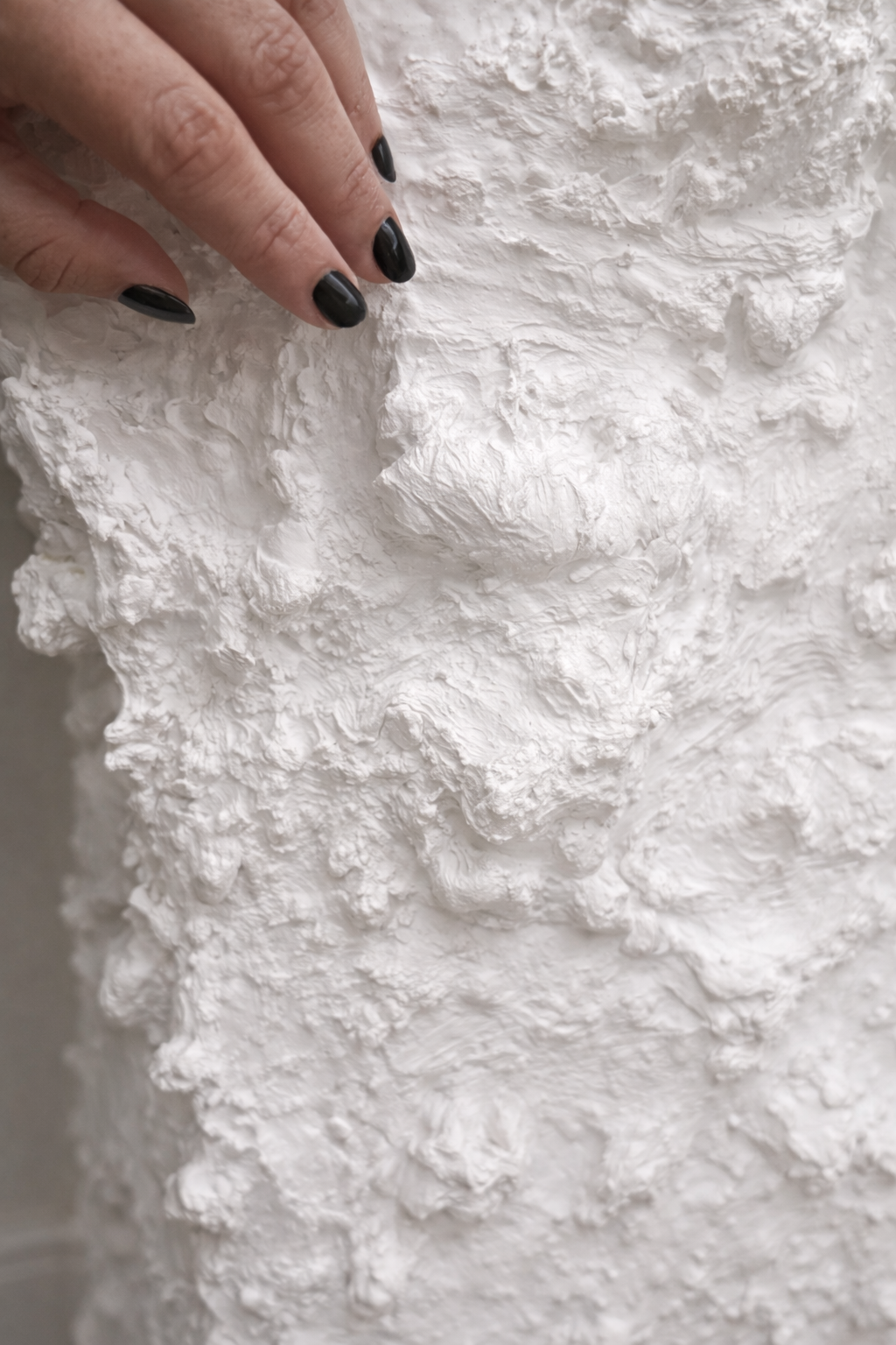Plaster Textured Plinth Planter