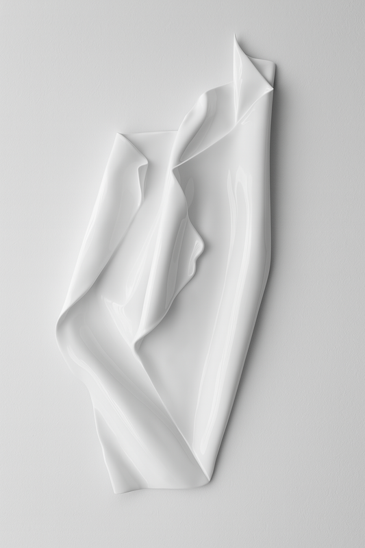 White Beach Gloss 3D wall sculpture