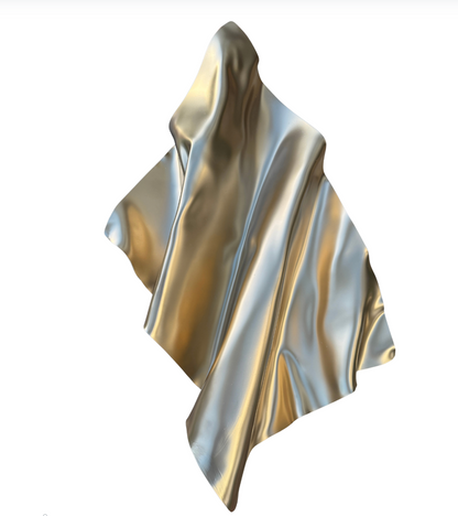 Sarah Chrome Gold Wall Sculpture
