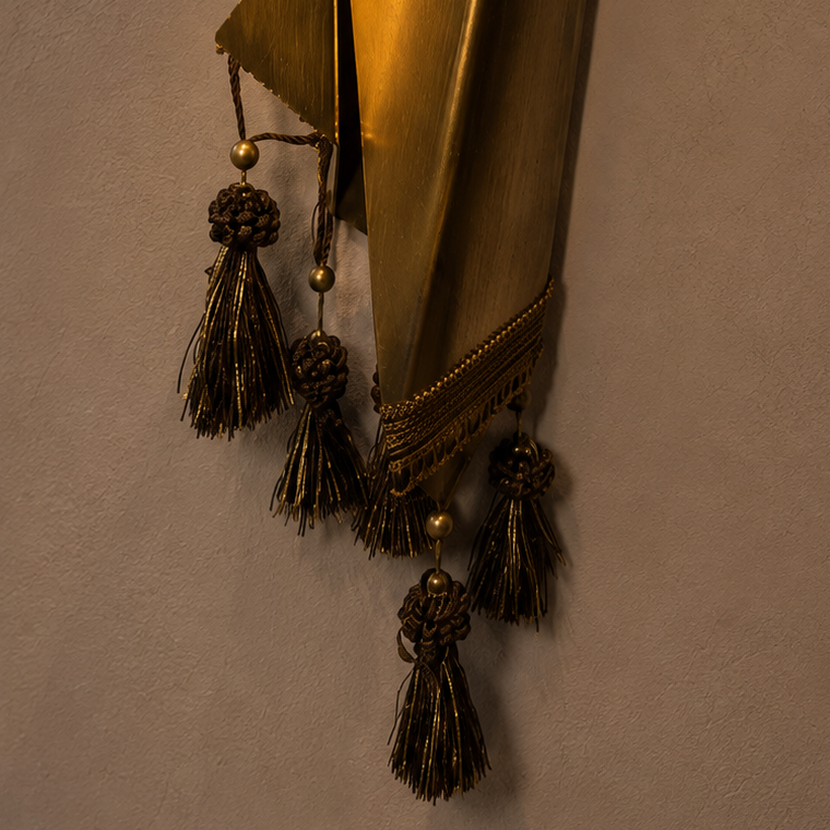 Tassel Golden Sconce