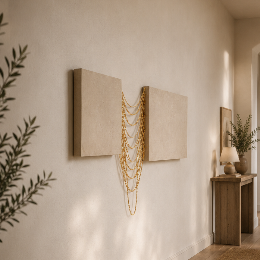 Chained v3 wall sculpture