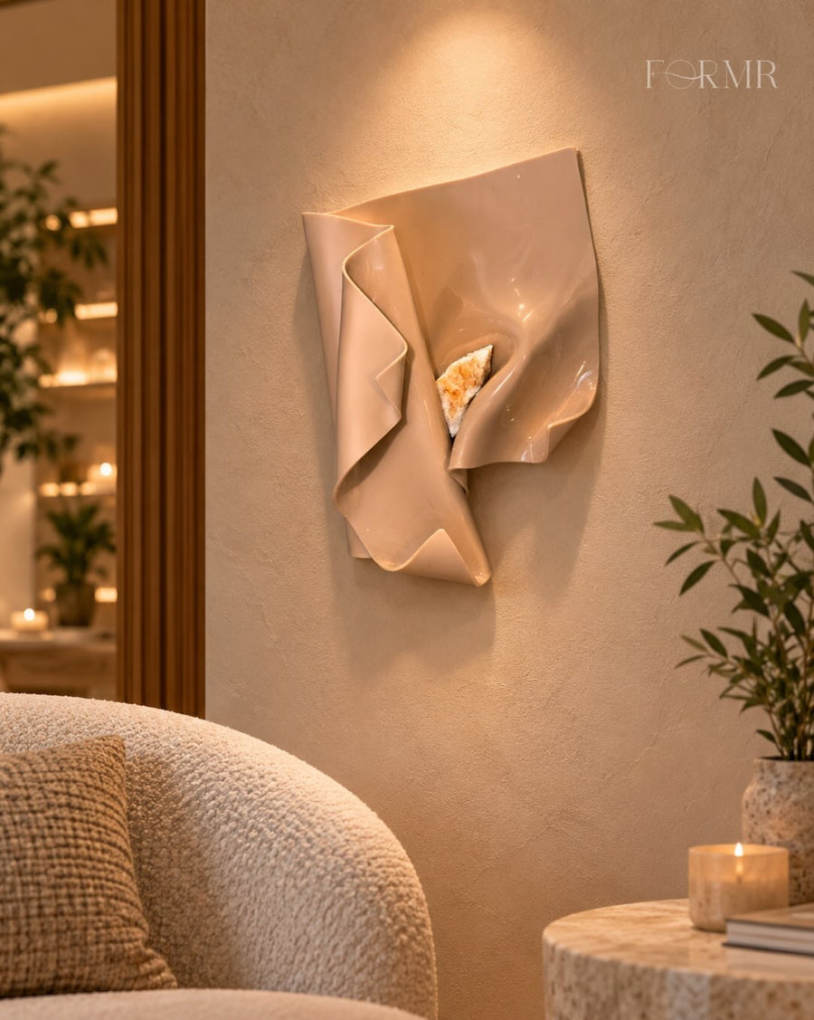 Citrine melt 3d Wall Sculpture